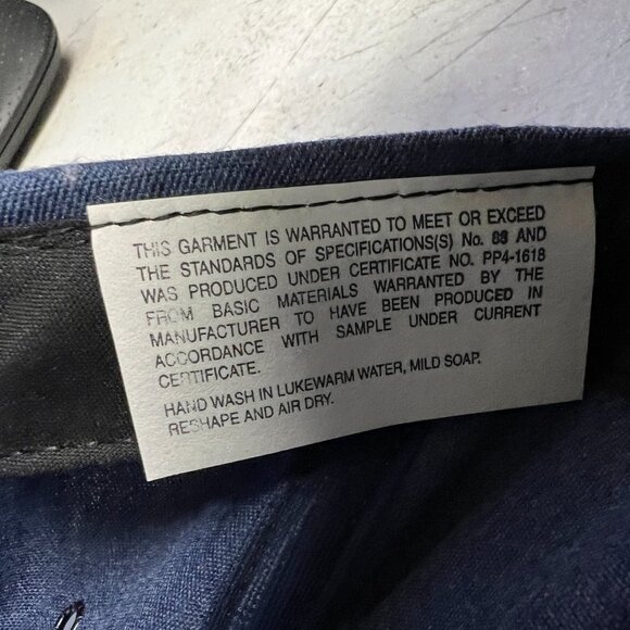 Vintage USPS Hat Snapback Blue Denim Cap USA Made Post Office New Old Stoc - Picture 4 of 4